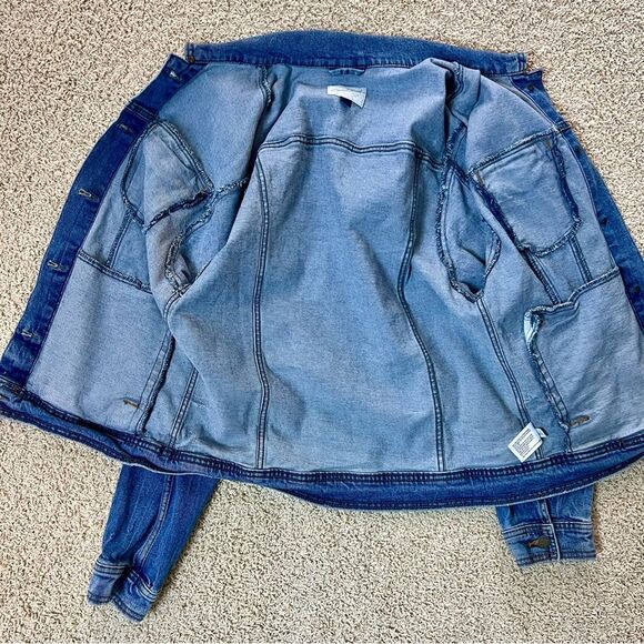 UNIVERSAL THREAD 90’s Baggy Trucker Denim Jean Jacket Medium Blue Wash Medium - Picture 6 of 8
